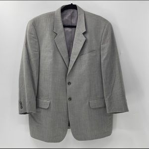 Daniel Gray Herringbone suit jacket size 46R Grey